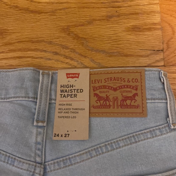 NWT Levi’s Don’t At Me High Waisted Tapered Jeans in Size 24 - Picture 12 of 16